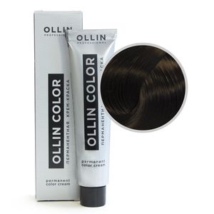 Ollin COLOR 4/1 шатен пепельный Перманентная крем-краска для волос 60мл
