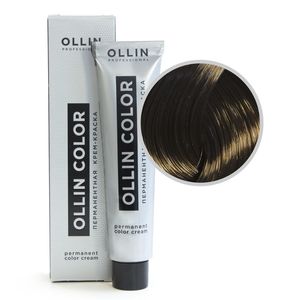 Ollin COLOR 6/0 темно-русый Перманентная крем-краска для волос 60мл