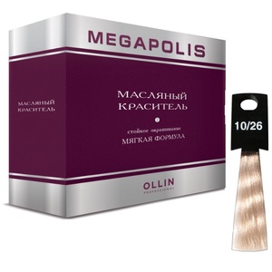Ollin MEGAPOLIS 10/26 светлый блондин розовый 3х50мл Безаммиачный масляный краситель для волос
