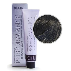 Ollin PERFORMANCE 1/0 иссиня-черный Перманентная крем-краска для волос 60мл