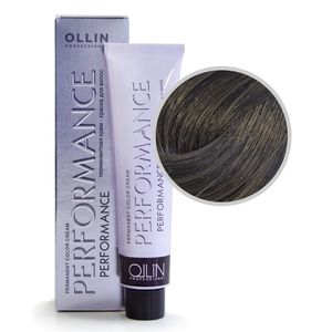 Ollin PERFORMANCE 4/1 шатен пепельный Перманентная крем-краска для волос 60мл