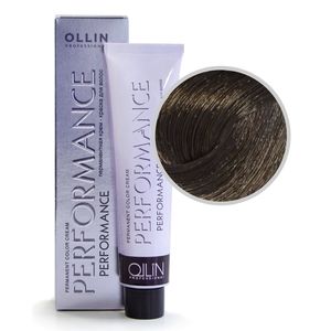 Ollin PERFORMANCE 4/71 шатен коричнево-пепельный Перманентная крем-краска для волос 60мл