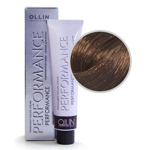 Ollin PERFORMANCE 6/71 темно-русый коричнево-пепельный Перманентная крем-краска для волос 60мл