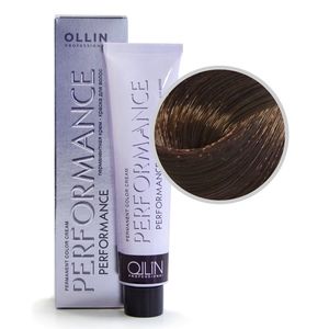 Ollin PERFORMANCE 6/75 темно-русый коричнево-махагоновый Перманентная крем-краска для волос 60мл