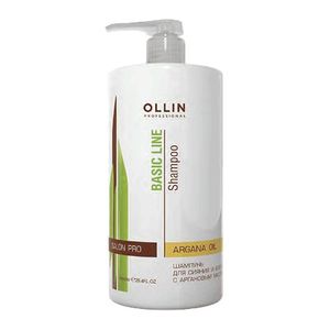 Ollin Professional BASIC LINE Шампунь для сияния и блеска с аргановым маслом 750мл