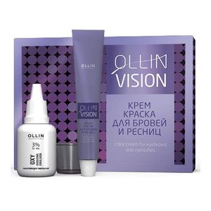 Ollin Professional VISION SET brown Крем-краска для бровей и ресниц 20мл