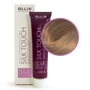 Ollin SILK TOUCH 10/73 светлый блондин коричнево-золотистый Безаммиачный стойкий краситель для волос 60мл