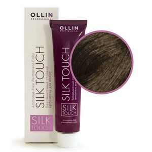 Ollin SILK TOUCH 5/7 светлый шатен коричневый Безаммиачный стойкий краситель для волос 60мл