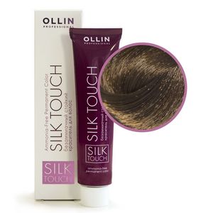 Ollin SILK TOUCH 6/0 темно-русый Безаммиачный стойкий краситель для волос 60мл