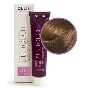 Ollin SILK TOUCH 8/71 светло-русый коричнево-пепельный Безаммиачный стойкий краситель для волос 60мл