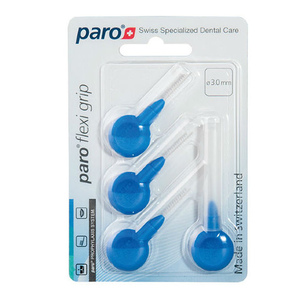 Paro Flexi Grip Ершики цилиндрические, мягкие, диаметр 3 мм, голубые, 4 шт