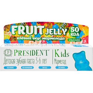 President Kids зубная паста 3-6 лет Мармелад 50мл