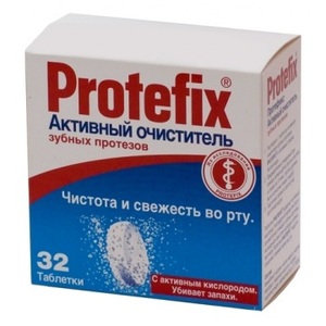 Протефикс таблетки для очистки зубных протезов N32