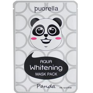 Puorella Aqua Отбеливающая маска для лица Панда 25г