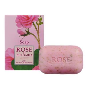 Rose of Bulgaria мыло натуральное косметическое 100г с частичками лепестков роз