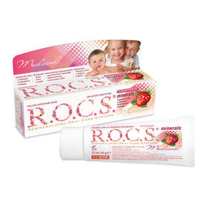Рокс/Rocs Гель реминерализующий для детей и подростков со вкусом клубники 45 гр.