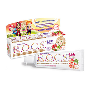 Рокс/Rocs Зубная паста для детей Барбарис со вкусом барбариса 45 гр.