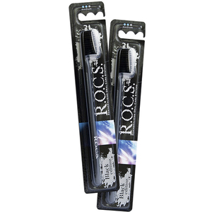 Рокс/Rocs зубная щетка Black Edition Classic средняя