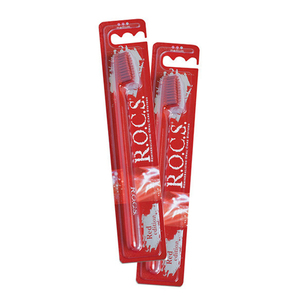 Рокс/Rocs Зубная щётка Red Edition классическая средняя, 1 шт.