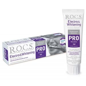 Рокс зубная паста PRO Electro & Whitening для использования с электрическими зубными щетками 135г