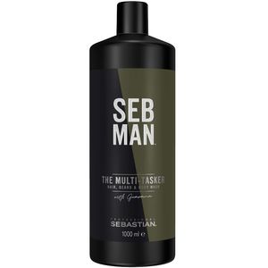 Sebastian SEBMAN THE MULTITASKER 3 в 1 Шампунь для ухода за волосами бородой и телом 1000мл