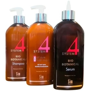 Sim Sensitive Система 4 комплекс от выпадения волос: шампунь 500мл, маска 500мл, сыворотка 500мл