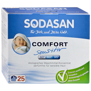 SODASAN Стиральный порошок-концентрат для стирки детских изделий из белых и цветных тканей и для чувствитель