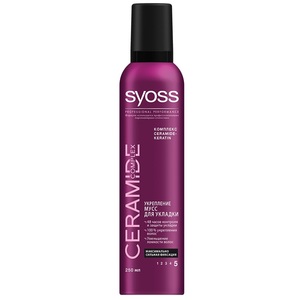 Syoss Мусс для укладки волос Ceramide Complex Укрепление максимально сильная фиксация 250 мл