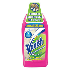 Ваниш (Vanish) Антибактериальный шампунь для ручной чистки ковров 450мл
