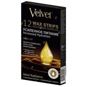 Velvet Восковые полоски для тела Argan oil Усиленное питание N12