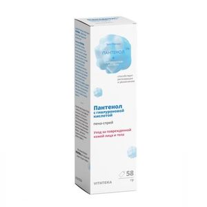 Vitateka пена-спрей пантенол 5% с гиалуроновой кислотой флакон 58 г
