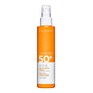 CLARINS Солнцезащитное молочко-спрей для тела Sun Care SPF 50+