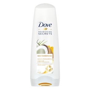 DOVE Бальзам-ополаскиватель для волос Восстановление с куркумой и кокосовым маслом