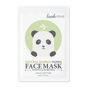 LOOK AT ME Маска для лица тканевая с экстрактом бамбука очищающая и освежающая Panda