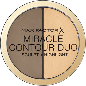 MAX FACTOR Палетка для контурирования лица скульптор+хайлатер MIRACLE CONTOUR DUO
