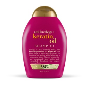 OGX Шампунь против ломкости волос с кератиновым маслом