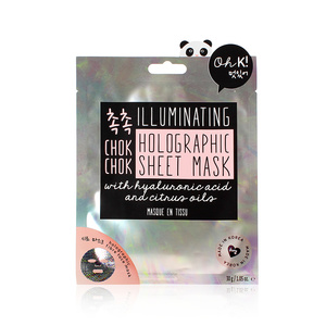 OH K! CHOK CHOK HOLOGRAPHIC SHEET MASK Маска для лица увлажняющая и придающая сияние коже