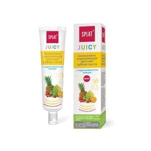SPLAT Детская укрепляющая зубная паста с гидроксиапатитом серии Juicy Tutti-Frutti