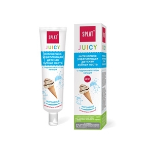 SPLAT Детская укрепляющая зубная паста с гидроксиапатитом серии Juicy Ice-Cream