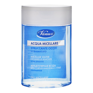 VENUS Мицелярная вода для снятия макияжа с глаз для чувствительной кожи