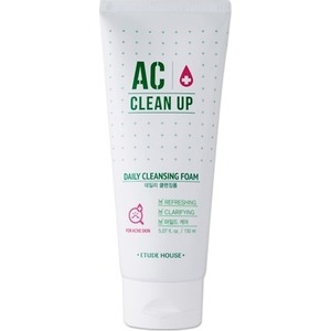 Etude House AC Clean Up Daily Acne Foam Cleanser