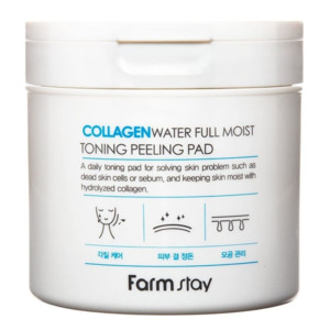 Farmstay Collagen Water Full Moist Toning Peeling Pad