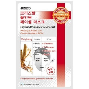 Mijin Cosmetics Junico Crystal Allinone Facial Mask Red Ginseng