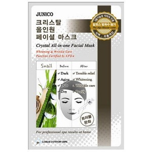 Mijin Cosmetics Junico Crystal Allinone Facial Mask Snail