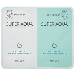Missha Super Aqua Pore Correcting Blackhead Clear Dual Patch