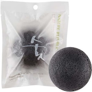 Nature Republic Beauty Tool Natural  Jelly Cleansing Puff Charcoal