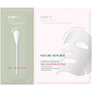 Nature Republic Green Derma Real Gauze Peeling Mask AHA