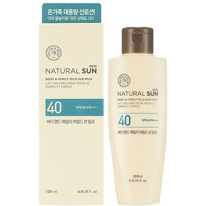 The Face Shop Natural Sun Eco Body And Family Mild Sun Milk SPF PA