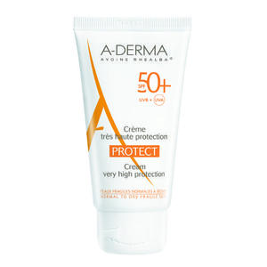 A-Derma Протект Cолнцезащитный крем SPF 50+, 40 мл (A-Derma, Protect)