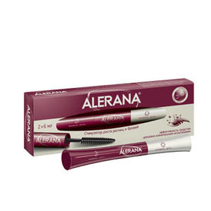 Alerana Стимулятор роста для ресниц и бровей 2x6 мл (Alerana, Для бровей и ресниц)